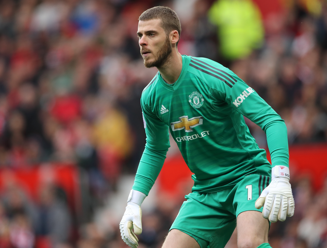 David de Gea decidió acompañar al Manchester United para levantarse de nuevo
